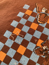White Admiral Butterfly Checkered Tee