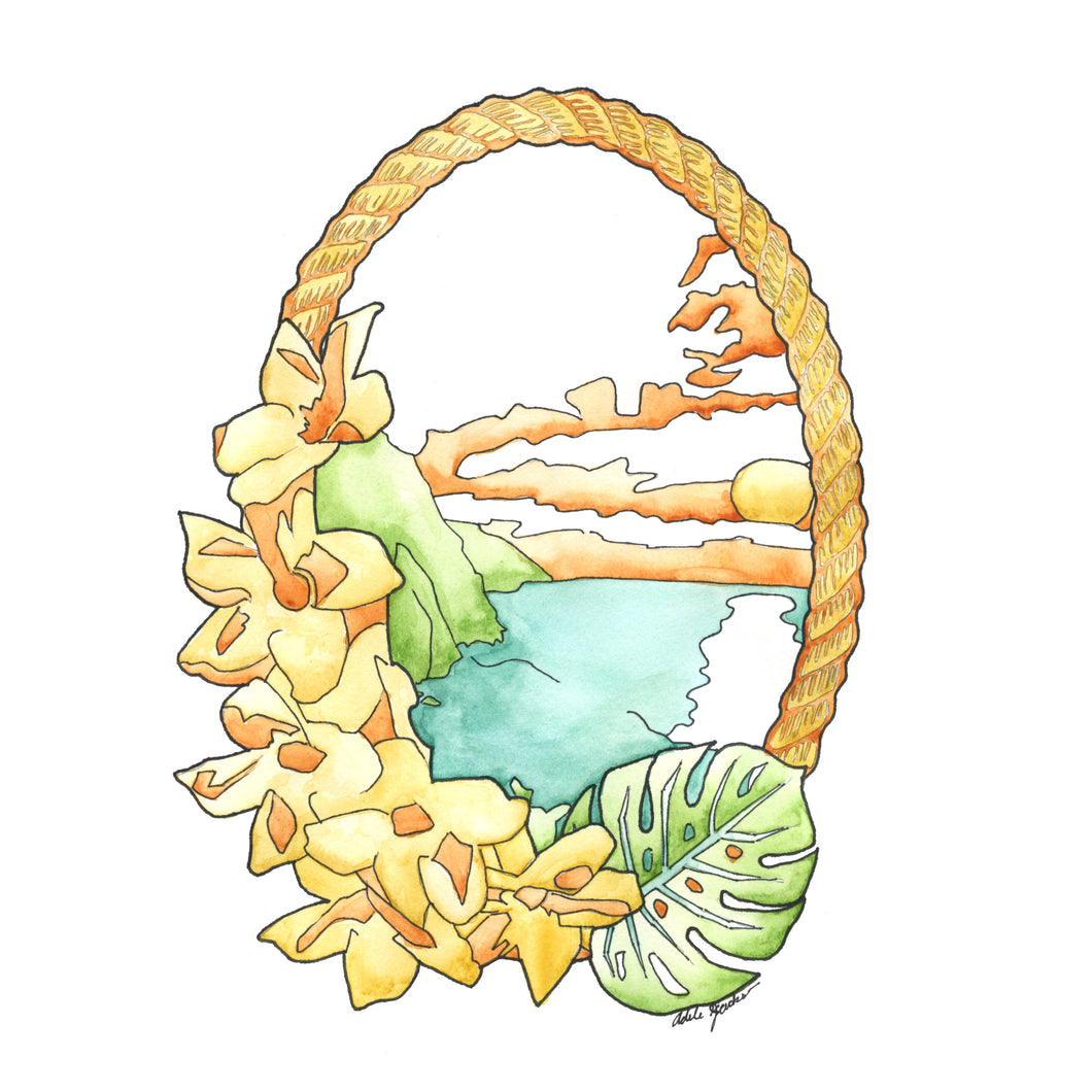 Hawaiian Bliss Coastal Print