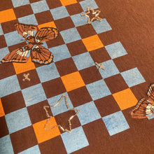 White Admiral Butterfly Checkered Tee