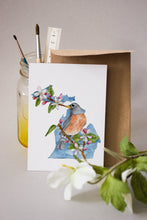 American Robin + Apple Blossom Print