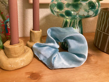 Indigo Silk Scrunchie