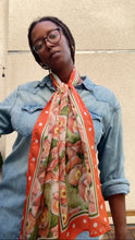 Poppy Long Silk Scarf