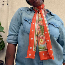 Poppy Long Silk Scarf