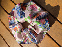 Beaded Monarch Butterfly Silk Scrunchie