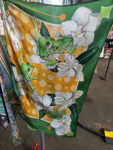 Louisiana Tree Frog and Magnolia Flower Scarf