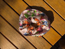 Beaded Monarch Butterfly Silk Scrunchie