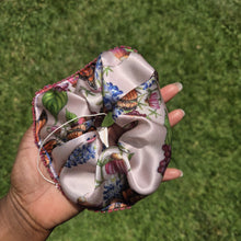 Beaded Monarch Butterfly Silk Scrunchie