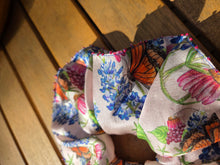Beaded Monarch Butterfly Silk Scrunchie