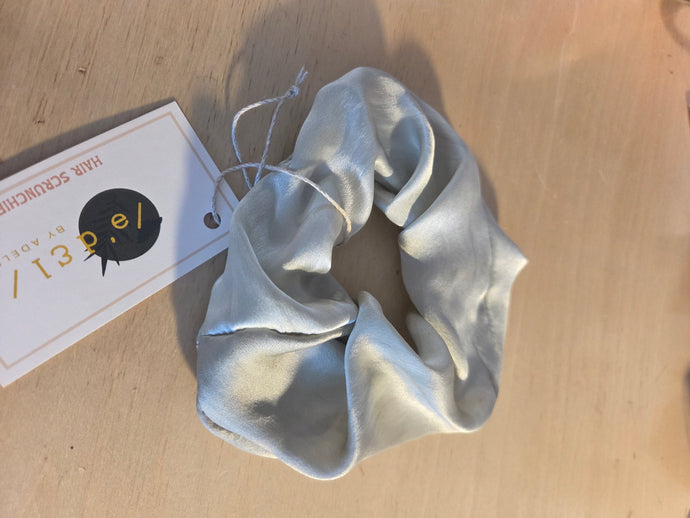 Smoke Quartz Silk Scrunchie