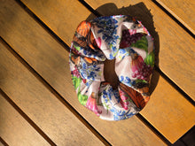 Beaded Monarch Butterfly Silk Scrunchie