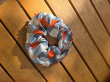 Beaded Checkered Butterfly Silk Scrunchie