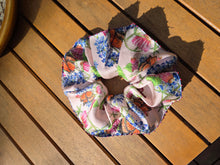 Beaded Monarch Butterfly Silk Scrunchie