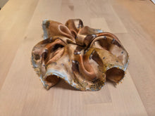 Beaded Cholla Cactus Watercolor Silk Scrunchie