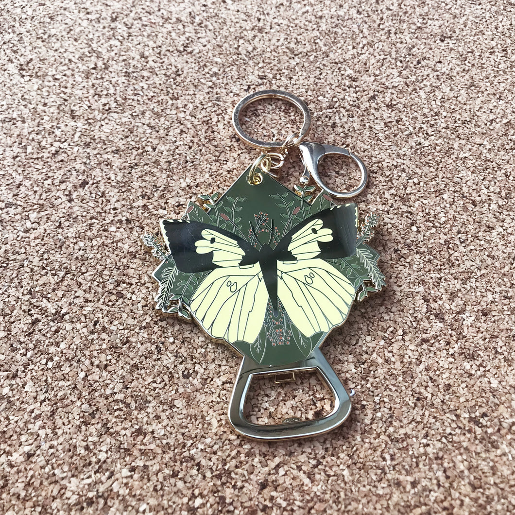 California Butterfly Bottle Opener Keychain