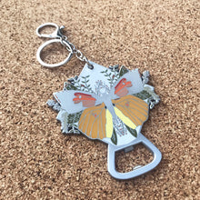 California Butterfly Bottle Opener Keychain