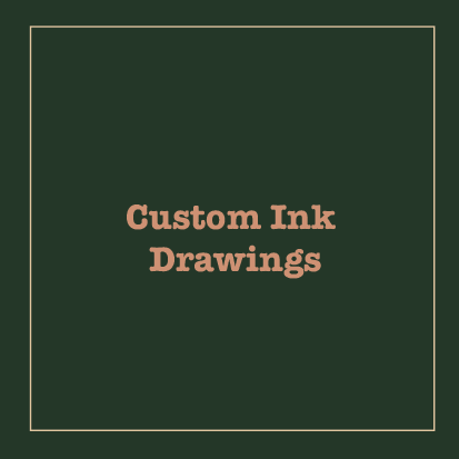 Custom Portrait Ink Drawing