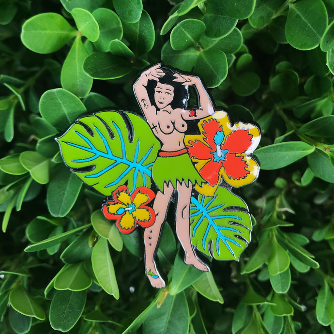 SECONDS- Hawaiian Pinup pin