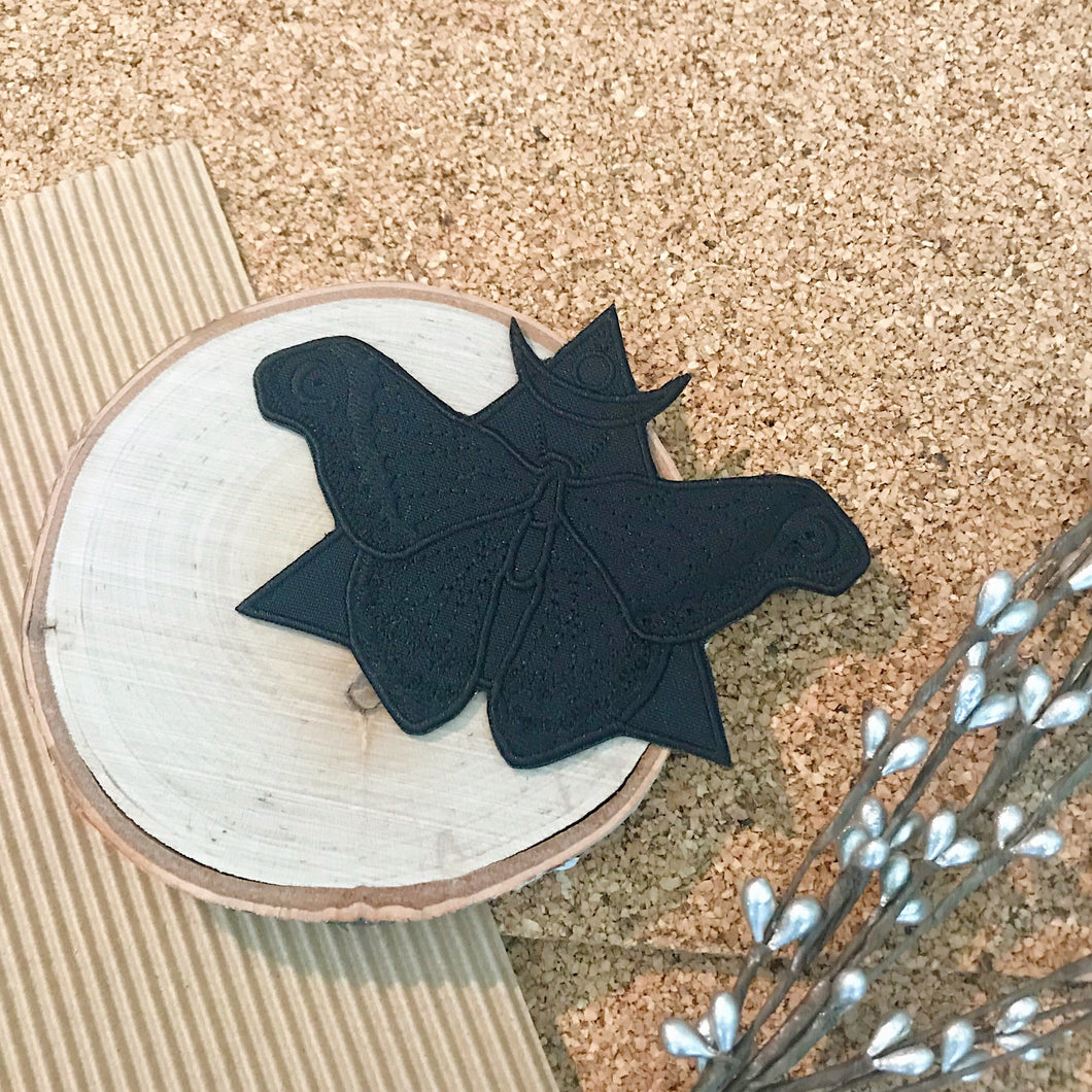 Limited Edition - All Black Moth Patch
