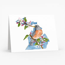 Michigan American Robin Greeting Card